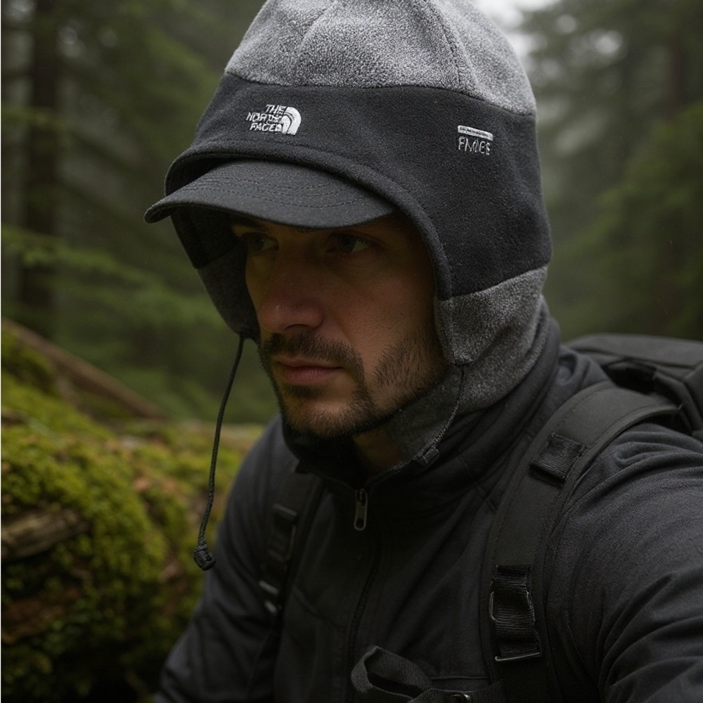 The North Face Men's Black and Gray Hat - Picture 1 of 6